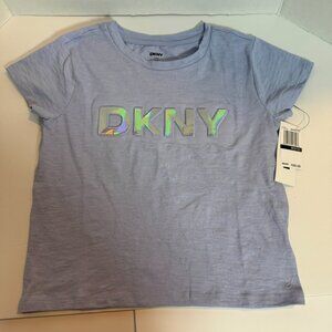 - Girl's T- Shirt - DKNY - Light Blue - Size 8/10 - NEW w/TAGS